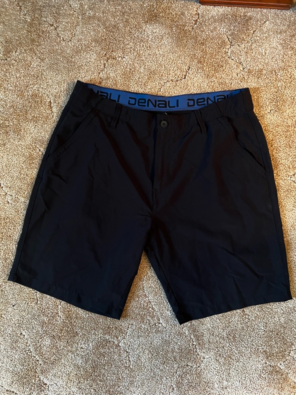 Denali Men's Black Flat Front Performance Shorts